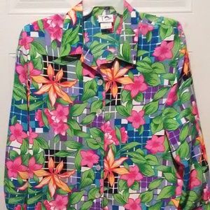 "Tag" Floral Print blouse * New